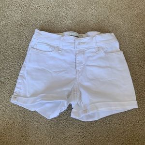 white jeans shorts